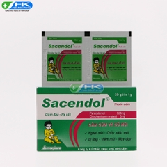 Sacendol 325 - Hộp 30 gói x 1g - Vacopharm  (Paracetamol 325mg)