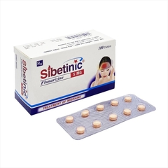 Sibetinic -Hộp 10 vỉ x 10 viên nén - NIC Pharma (Flunarizin 5mg)