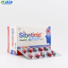 Sibetinic -Hộp 10 vỉ x 10 viên nang - NIC Pharma (Flunarizin 5mg)