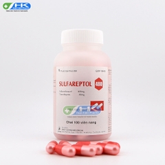 Sulfareptol 480 - Chai 100 viên nang - DonaiPharm(Sulfamethoxazol 400mg; Trimethoprim 80 mg)