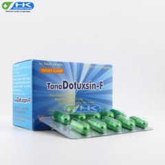Tana Dotuxsin-F - Hộp 10 vỉ x 10 viên nang cứng - Thành Nam Pharma (Paracetamol 500mg; Phenylephrin HCl 5mg; Dextromethorphan HBr 15mg; Loratadin 5mg)