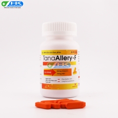 TanaAllery-F - Chai 100 viên nén - Thành Nam Pharma(Phenylephrin hydroclorid 5mg; Clorpheniramin 4mg)