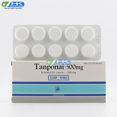 Tanponai 500mg - Hộp 2 vỉ x 10 viên nén tròn - DonaiPharm (N-Acetyl-DL-Leucin 500mg)
