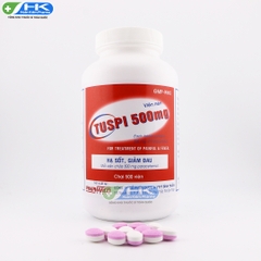 Tuspi 500 - Chai 500 viên nén - PhaPharco (Paracetamol 500mg)