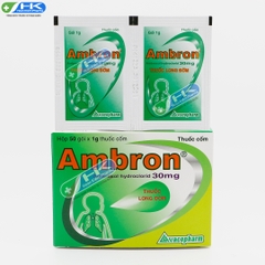 Ambron - Hộp 50 gói x 1g -VacoPharm(Ambroxol hydroclorid 30mg)