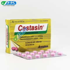 Cestasin - Hộp 2 vỉ x 15 viên nén - VacoPharm (Dexclorpheniramin 2mg; Betamethason 0.25mg)