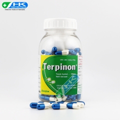 Terpinon - Chai 200 viên nang cứng - VacoPharm(Terpin hydrat 100mg; Natri benzoat 50mg)