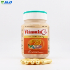 Vitamin C 250 - Chai 200 viên nang cứng - Khapharco Pharm(Acid Ascorbic 250mg)