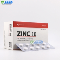Zinc 10 - Hộp 10 vỉ x 10 viên - Agimexpharm (Zinc 10mg)