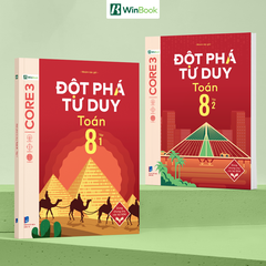 Bộ 2 Tập Sách Đột phá tư duy Toán 8 - Sách Toán 8 tự học, ôn tập chương trình SGK mới cho 2k13 | WinBook