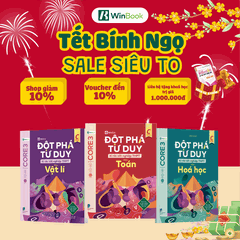 Combo 3 cuốn sách Đột phá tư duy kì thi tốt nghiệp THPT môn Toán, Lí, Hoá - Ôn thi khối A00 cấp tốc | WinBook
