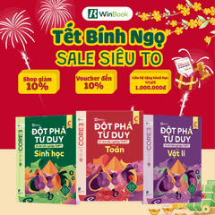Combo 3 cuốn sách Đột phá tư duy kì thi tốt nghiệp THPT môn Toán, Lí, Sinh - Ôn thi khối A02 cấp tốc | WinBook