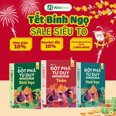 Combo 3 cuốn sách Đột phá tư duy kì thi tốt nghiệp THPT môn Toán, Hoá, Sinh - Ôn thi khối B00 cấp tốc | WinBook