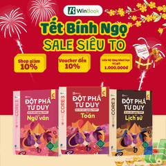 [COMBO ÔN TỐT NGHIỆP C03] Bộ 3 cuốn sách Đột phá tư duy kì thi tốt nghiệp THPT môn Toán, Văn, Sử - Ôn thi cấp tốc - Chính hãng WinBook