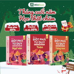 [COMBO ÔN TỐT NGHIỆP D01] Bộ 3 cuốn sách Đột phá tư duy kì thi tốt nghiệp THPT môn Toán, Văn, Anh - Ôn thi cấp tốc - Chính hãng WinBook