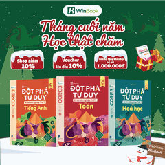 [COMBO ÔN TỐT NGHIỆP D07] Bộ 3 cuốn sách Đột phá tư duy kì thi tốt nghiệp THPT môn Toán, Hoá, Anh - Ôn thi cấp tốc - Chính hãng WinBook