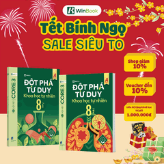 Combo Đột phá tư duy Khoa học tự nhiên 8 (2 tập) - Dùng cho mọi bộ SGK - Tự học hiệu quả | WinBook