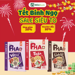 [Ôn thi THPT] Combo 3 cuốn sách P.H.A.O khối A03 lí thuyết trọng tâm TN THPT ĐGNL môn Toán, Lí, Sử - WinBook