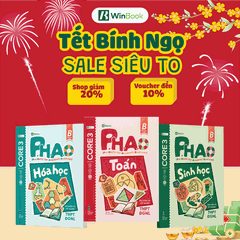 Combo 3 cuốn sách P.H.A.O Ôn luyện thi tốt nghiệp THPT ĐGNL môn Toán, Hoá, Sinh - Ôn lí thuyết khối B00 cấp tốc | WinBook