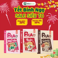 Combo 3 cuốn sách P.H.A.O Ôn luyện thi tốt nghiệp THPT ĐGNL môn Toán, Văn, Sử - Ôn lí thuyết khối C03 cấp tốc | WinBook