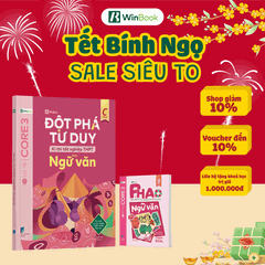 [COMBO] Bộ 2 cuốn sách P.H.A.O Ngữ văn Ôn thi TNTHPT, ĐGNL; Đột phá tư duy kì thi TNTHPT môn Ngữ văn - Chính hãng WinBook - Sách ôn Tết