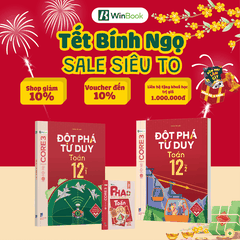[COMBO LẤY GỐC TOÁN 12] Bộ 3 cuốn sách P.H.A.O Toán Ôn luyện thi tốt nghiệp THPT, ĐGNL và Đột phá tư duy Toán 12 (2 tập) - Lấy gốc nhanh chóng - Chính hãng WinBook