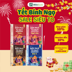 Combo 4 cuốn sách Đột phá tư duy kì thi tốt nghiệp THPT môn Toán, Văn, Sử, Địa - Ôn thi cấp tốc | WinBook