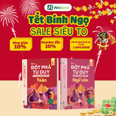 Combo 2 cuốn sách Đột phá tư duy kì thi tốt nghiệp THPT môn Toán, Văn - Ôn thi cấp tốc | WinBook - Sách ôn Tết