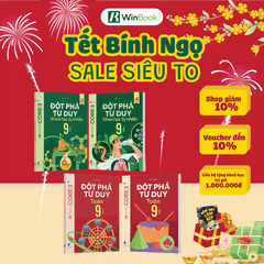 [COMBO TOÁN KHTN 9] Bộ 4 cuốn sách Đột phá tư duy Toán 9 (2 tập), Đột phá tư duy KHTN 9 (2 tập) - Giúp con tự học - Chính hãng WinBook
