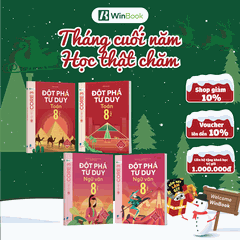 [COMBO TOÁN VĂN 8] Bộ 4 cuốn sách Đột phá tư duy Toán 8 (2 tập), Đột phá tư duy Ngữ văn 8 (2 tập) - Giúp con tự học - Chính hãng WinBook