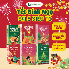 Combo Đột phá tư duy Toán 7 (2 tập), Ngữ văn 7 (2 tập), KHTN 7 (2 tập) - Dùng cho mọi bộ SGK - Tự học hiệu quả | WinBook