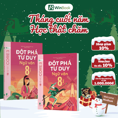 Combo Đột phá tư duy Ngữ văn 8 (2 tập) - Dùng cho mọi bộ SGK (Ngữ liệu Cánh Diều) - Tự học hiệu quả | WinBook