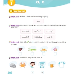 Sách - Combo 4 cuốn Happy family Cùng con phát triển năng lực Tiếng Việt lớp 1 tập 1