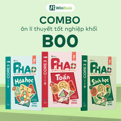 Combo 3 cuốn sách P.H.A.O Ôn luyện thi tốt nghiệp THPT ĐGNL môn Toán, Hoá, Sinh - Ôn lí thuyết khối B00 cấp tốc | WinBook
