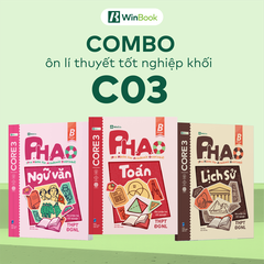 Combo 3 cuốn sách P.H.A.O Ôn luyện thi tốt nghiệp THPT ĐGNL môn Toán, Văn, Sử - Ôn lí thuyết khối C03 cấp tốc | WinBook