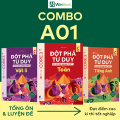 [COMBO NÂNG ĐIỂM KHỐI A01] Bộ 3 cuốn Đột phá tư duy kì thi tốt nghiệp THPT môn Toán, Lí, Anh