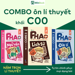 [COMBO LÍ THUYẾT C00] Bộ 3 cuốn sách P.H.A.O (Pro Hacks for Academic Overload) Ôn luyện thi tốt nghiệp THPT ĐGNL môn Văn, Sử, Địa - Ôn lí thuyết cấp tốc - Chính hãng WinBook