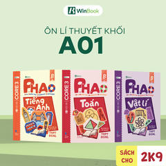 Bộ 3 sổ tay kiến thức A01 - P.H.A.O Ôn luyện thi tốt nghiệp THPT, ĐGNL môn Toán, Lí, Anh - Bám sát kì thi 2027 | WinBook