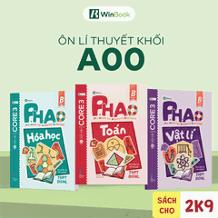 Bộ 3 sổ tay kiến thức A00 - P.H.A.O Ôn luyện thi tốt nghiệp THPT, ĐGNL môn Toán, Lí, Hóa - Bám sát kì thi 2027 | WinBook