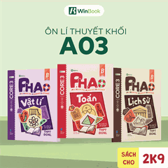 Bộ 3 sổ tay kiến thức A03 - P.H.A.O Ôn luyện thi tốt nghiệp THPT, ĐGNL môn Toán, Lí, Sử - Bám sát kì thi 2027 | WinBook