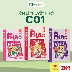 Bộ 3 sổ tay kiến thức C01- P.H.A.O Ôn luyện thi tốt nghiệp THPT, ĐGNL môn Toán, Lí, Văn - Bám sát kì thi 2027 | WinBook