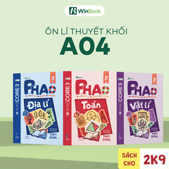 Bộ 3 sổ tay kiến thức A04 - P.H.A.O Ôn luyện thi tốt nghiệp THPT, ĐGNL môn Toán, Lí, Địa - Bám sát kì thi 2027 | WinBook