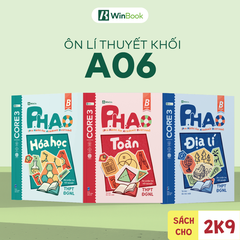 Bộ 3 sổ tay kiến thức A06 - P.H.A.O Ôn luyện thi tốt nghiệp THPT, ĐGNL môn Toán, Hóa, Địa - Bám sát kì thi 2027 | WinBook