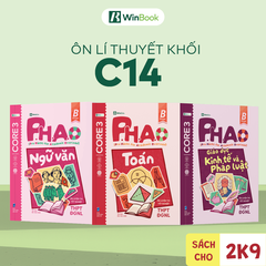 Bộ 3 sổ tay kiến thức C14 - P.H.A.O Ôn luyện thi tốt nghiệp THPT, ĐGNL môn Toán, Văn, KTPL - Bám sát kì thi 2027 | WinBook