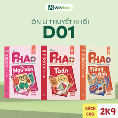 Bộ 3 sổ tay kiến thức D01 - P.H.A.O Ôn luyện thi tốt nghiệp THPT, ĐGNL môn Toán, Văn, Anh - Bám sát kì thi 2027 | WinBook