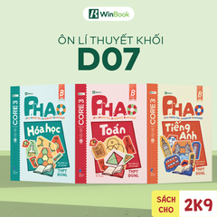 Bộ 3 sổ tay kiến thức D07 - P.H.A.O Ôn luyện thi tốt nghiệp THPT, ĐGNL môn Toán, Hóa, Anh - Bám sát kì thi 2027 | WinBook