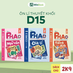 Bộ 3 sổ tay kiến thức D15 - P.H.A.O Ôn luyện thi tốt nghiệp THPT, ĐGNL môn Văn, Địa, Anh - Bám sát kì thi 2027 | WinBook