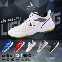 Giày Cầu Lông MIRA LIGHTNING 19.1-Trắng