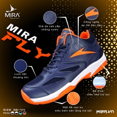 Giày cầu lông MIRA FLY-XanhCam