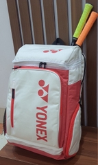 BALO YONEX BA92012MEX Trắng Cam (logo Cam)